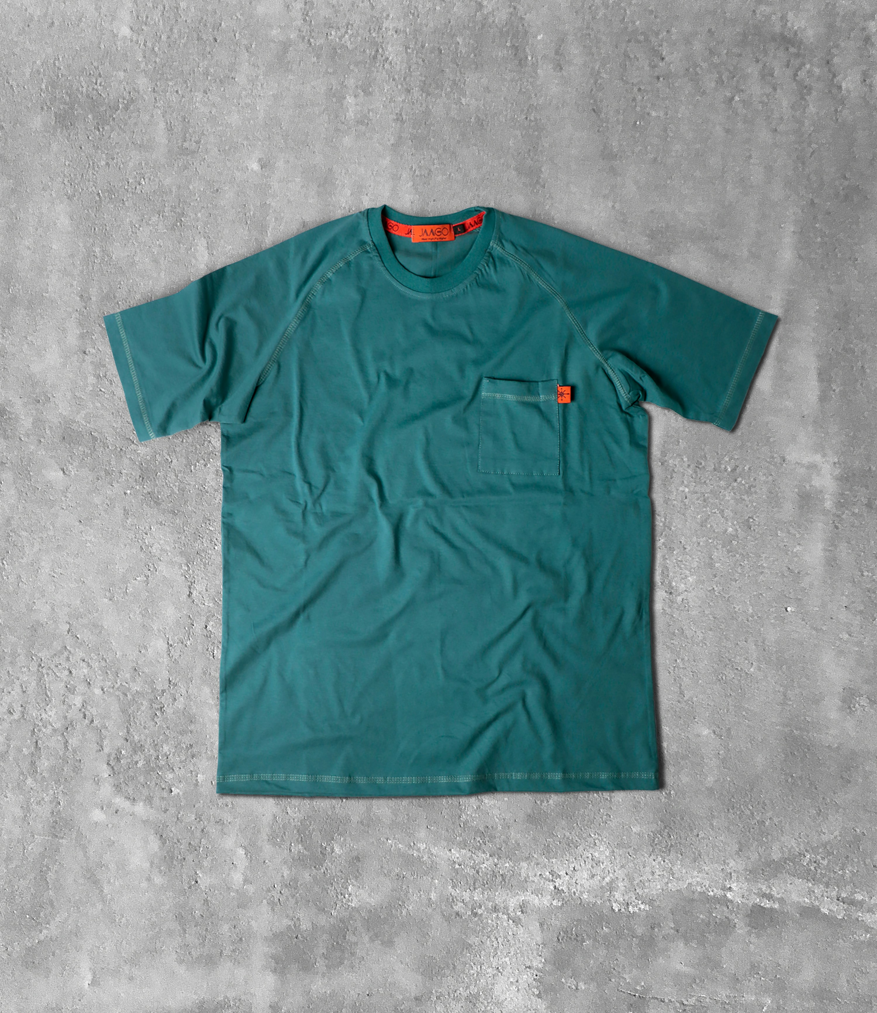 Green tee in rotation